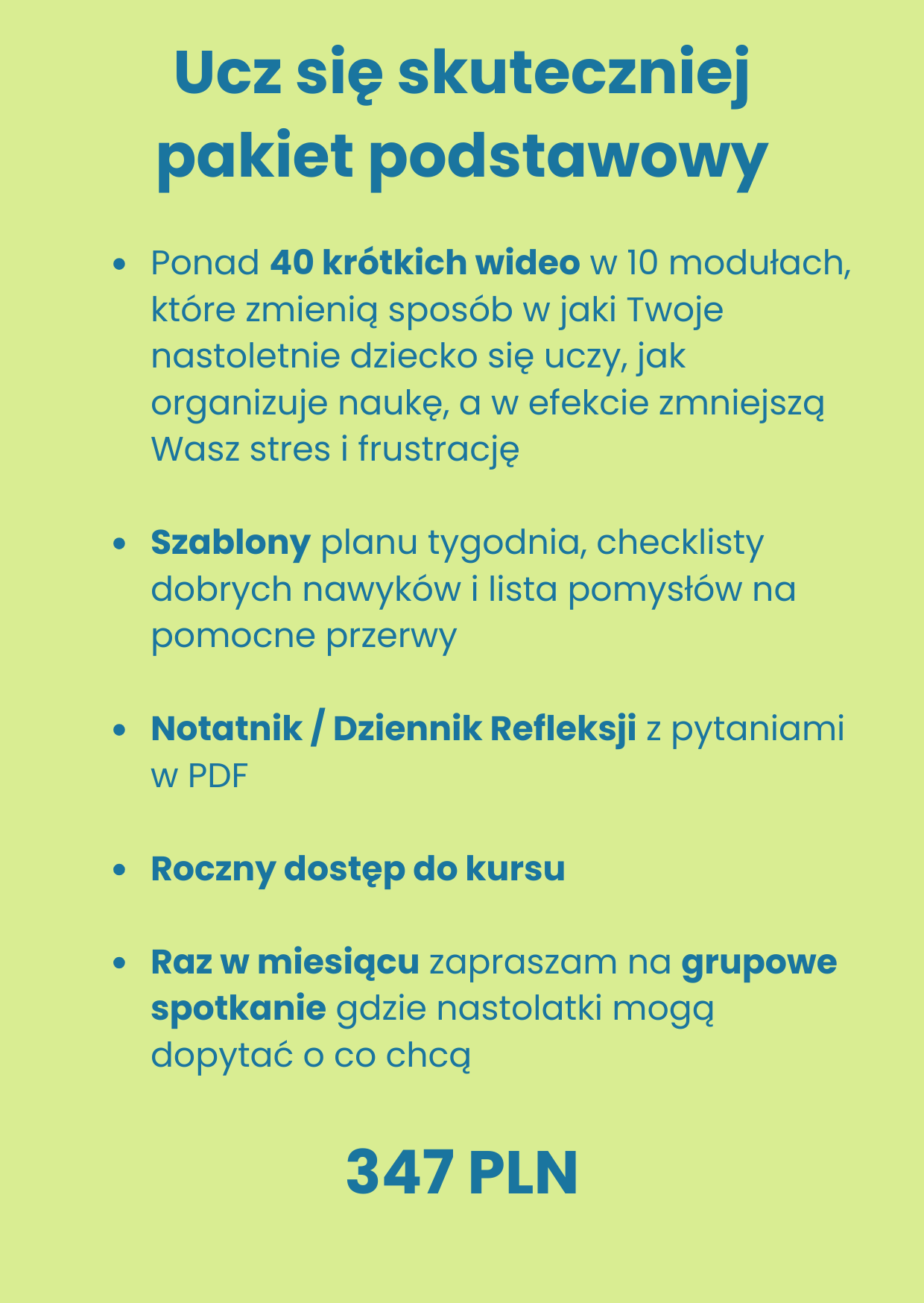 cennik pakiet podstawowy